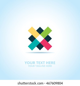 Community abstract emblem, design concept, logo, logotype element for template.