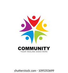 Community Adoption Care Logo Design Vector Stock Vector (Royalty Free ...