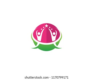  community and Adoption care Logo template vector icon