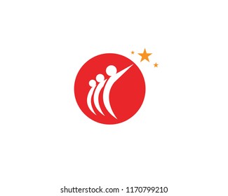  community and Adoption care Logo template vector icon