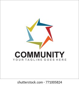 community and adoption logo design template
