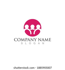 Community and adoption logo and symbol vector