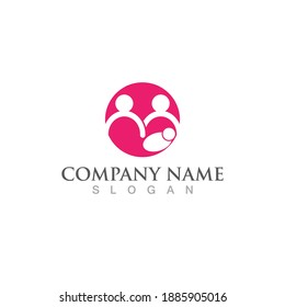Community and adoption logo and symbol vector