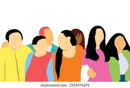 community association flat vector illustration