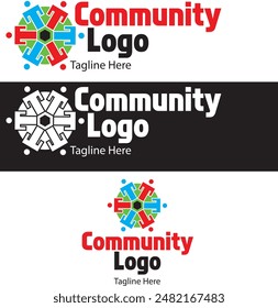 A community based logo designed for people oriented companies, but can be adapted for personal use. 