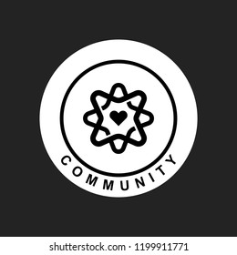 Community branding logo design sample