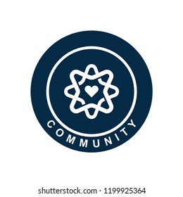 Community branding logo design sample