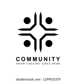 Community branding logo design sample