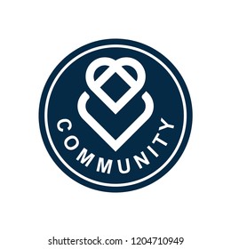 Community branding logo design sample 