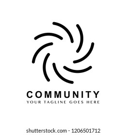 Community branding logo design sample