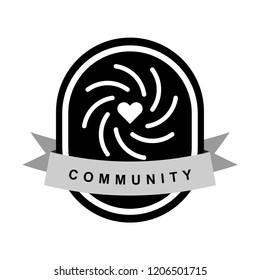 Ejemplo de diseño del logotipo de marca comunitaria