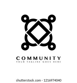 Community branding logo design sample