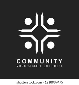 Ejemplo de diseño del logotipo de marca comunitaria