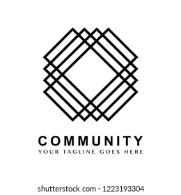Community branding logo design sample