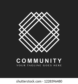 Ejemplo de diseño del logotipo de marca comunitaria