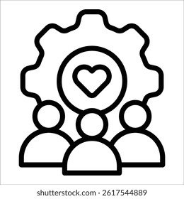 Community Building Icon Element For Design