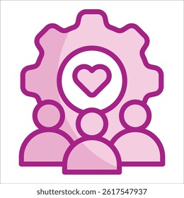 Community Building Icon Element For Design
