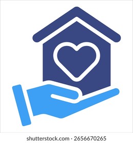 Community Building Icon Element For Design