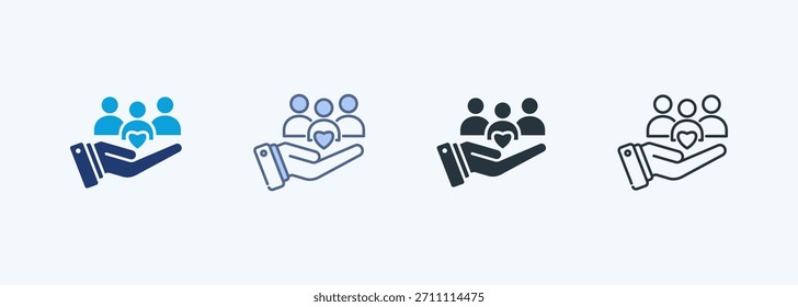 Community Building Multiple Style Icon Collection