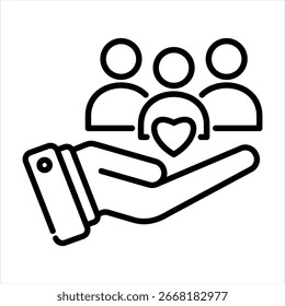 Vektorgrafik des Community-Gebäudegliederung-Symbols