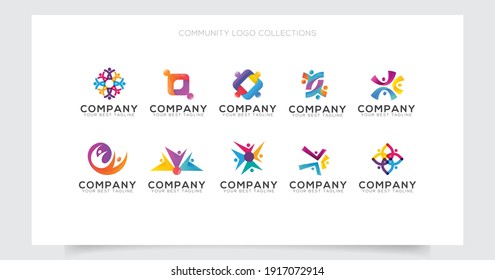 community care logo collection  design template