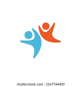 Community Care Logo design illustration template vector