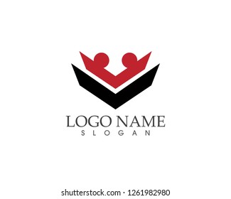 Community care logo design template