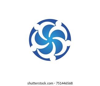 Community care logo design template
