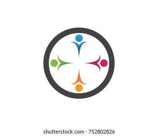 Community care logo design template