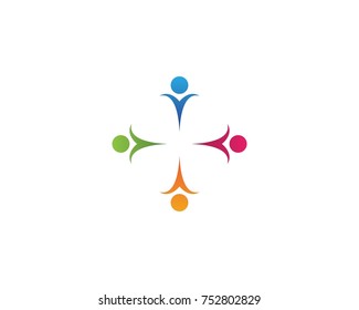 Community care logo design template