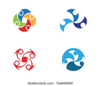 Community care logo design template