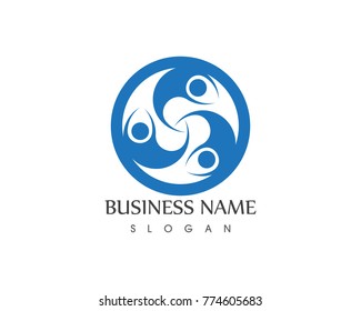 Community care logo design template