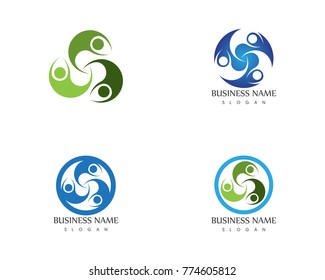 Community care logo design template