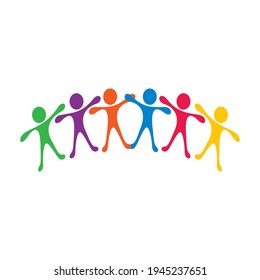 Community care logo images design illustration