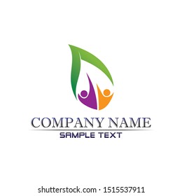 Community Care Logo People Icons In Circle Vector Concept Engagement Togetherness
