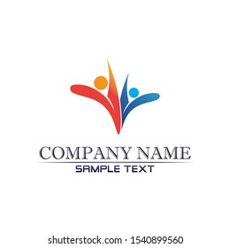 Community Care Logo People Icons In Circle Vector Concept Engagement Togetherness