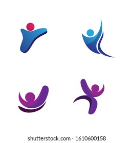 Community Care Logo People Icons In Circle Vector Concept Engagement Togetherness