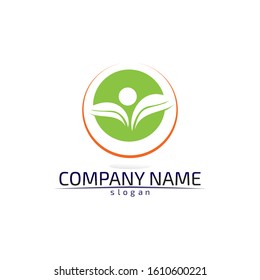 Community Care Logo People Icons In Circle Vector Concept Engagement Togetherness