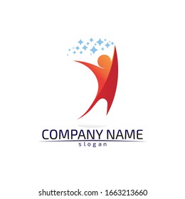 Community Care Logo People Icons In Circle Vector Concept Engagement Togetherness
