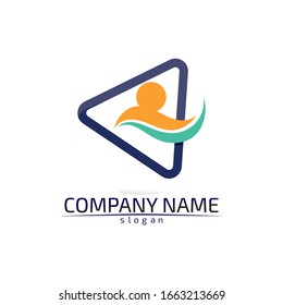 Community Care Logo People Icons In Circle Vector Concept Engagement Togetherness
