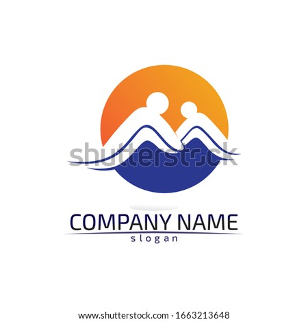 Community Care Logo People Icons In Circle Vector Concept Engagement Togetherness
