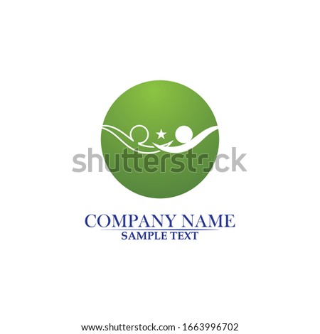 Community Care Logo People Icons In Circle Vector Concept Engagement Togetherness