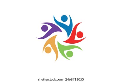 cuidado de la comunidad Logo Pro Vector
