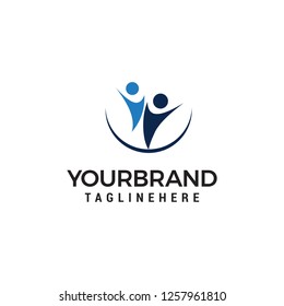 community care Logo template vector icon