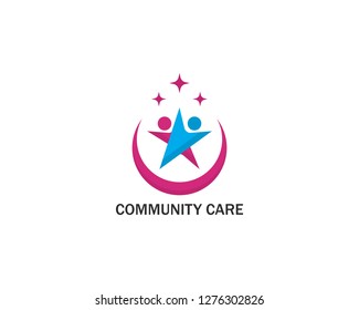 community care Logo template vector icon