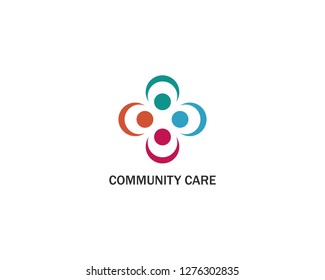 community care Logo template vector icon