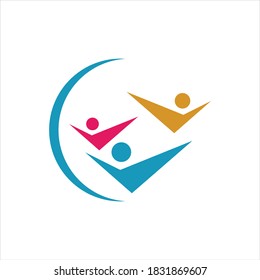 community care Logo template vector - Vector