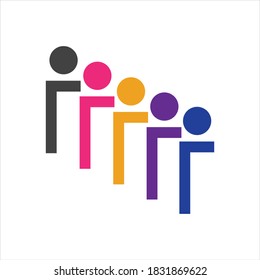 vector de plantilla de logotipo de cuidado de la comunidad - Vector