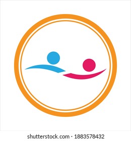 vector de plantilla de logotipo de cuidado de la comunidad - Vector