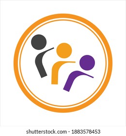 vector de plantilla de logotipo de cuidado de la comunidad - Vector